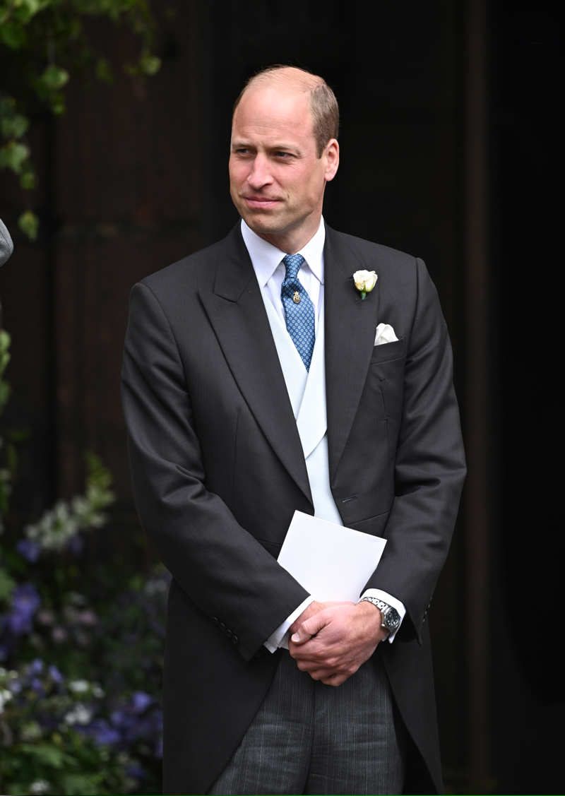 El príncipe Guillermo en la boda del duque de Westminster