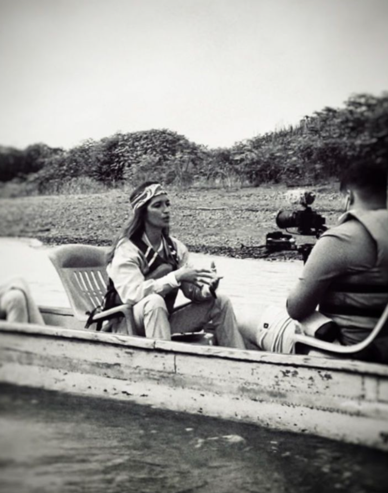 Sara Carbonero, durante su viaje a Senegal. 