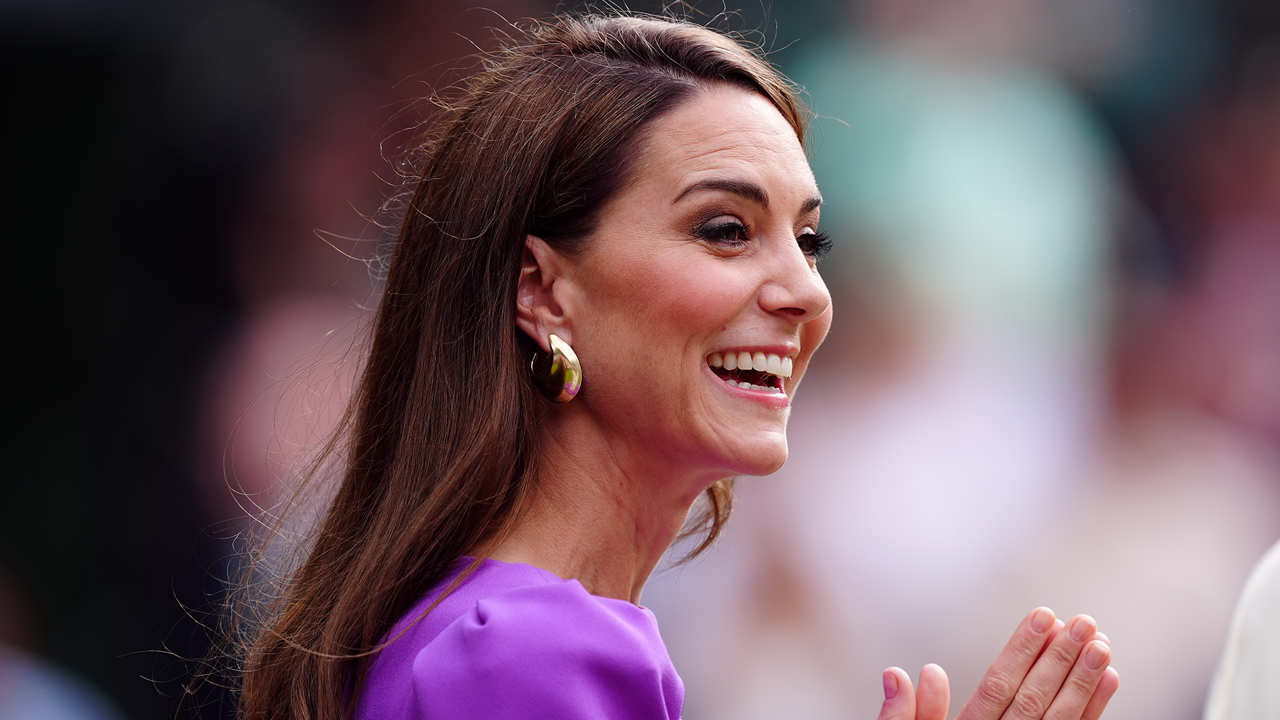 Kate Middleton, muy sonriente en Wimbledon