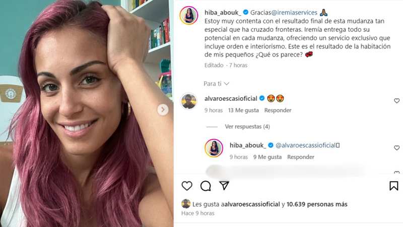 Escassi responde a Hiba Abouk públicamente