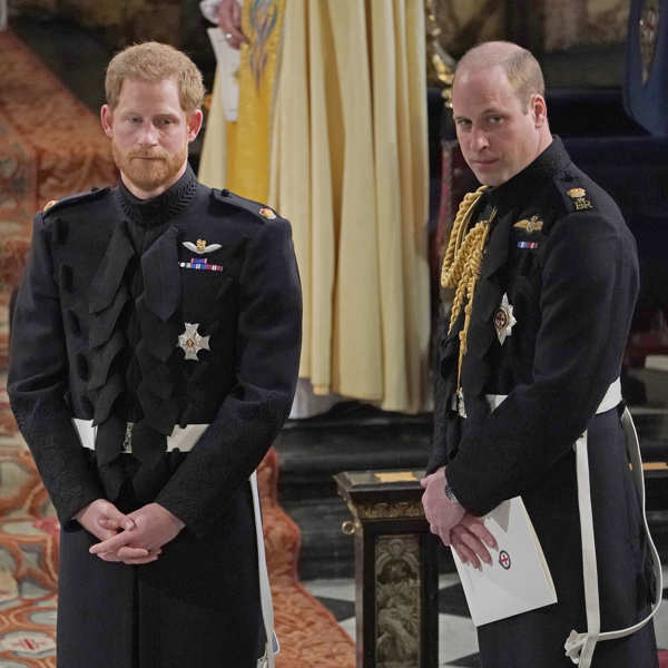 Enrique y Guillermo el día de la boda de Enrique y Meghan, en mayo de 2018