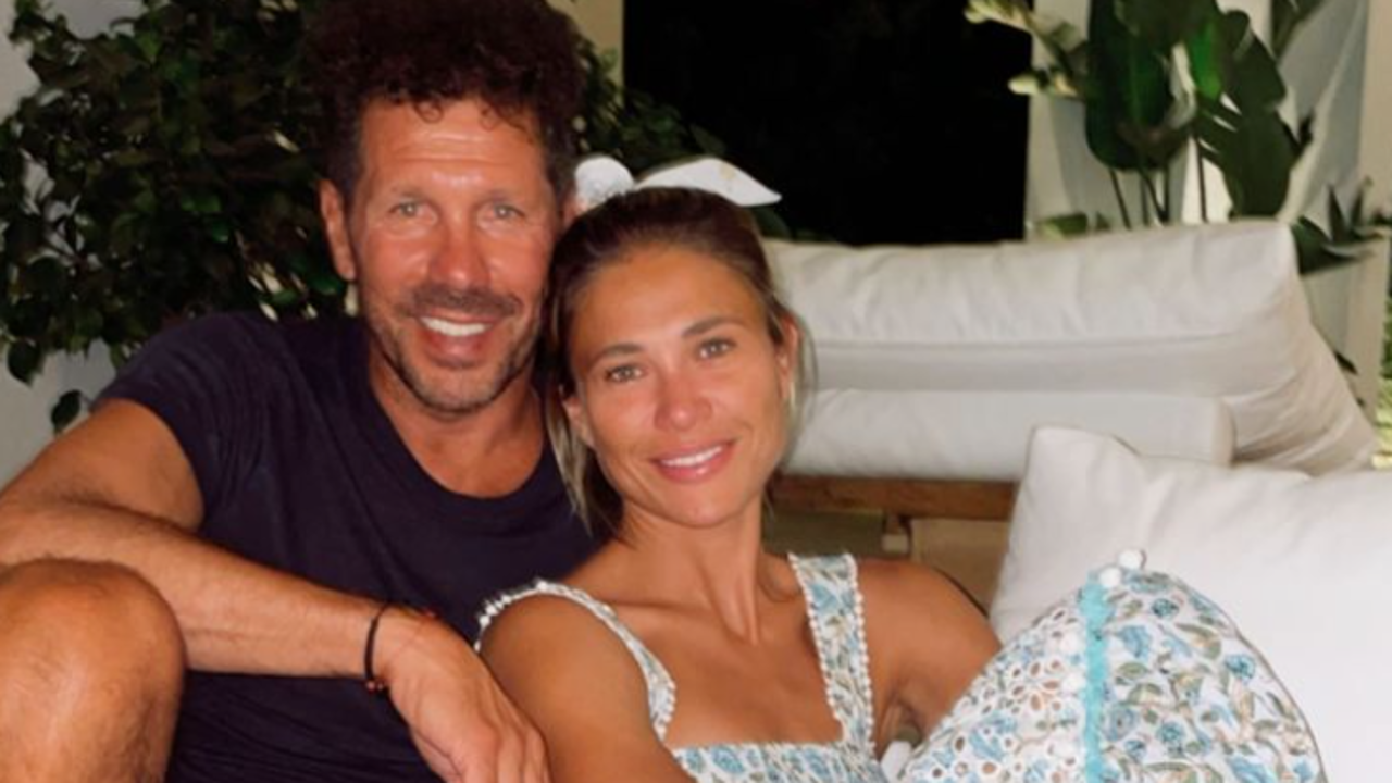 Diego Pablo Simeone y Carla Pereyra. 