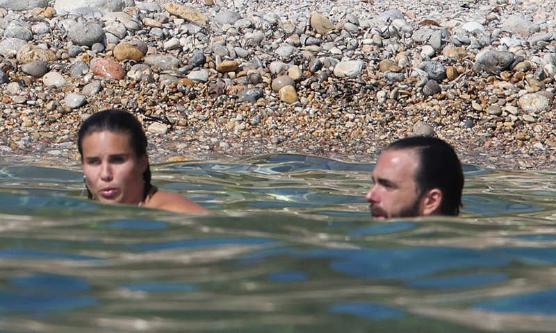 Javier Ungría y Raquel Arias, en Ibiza.