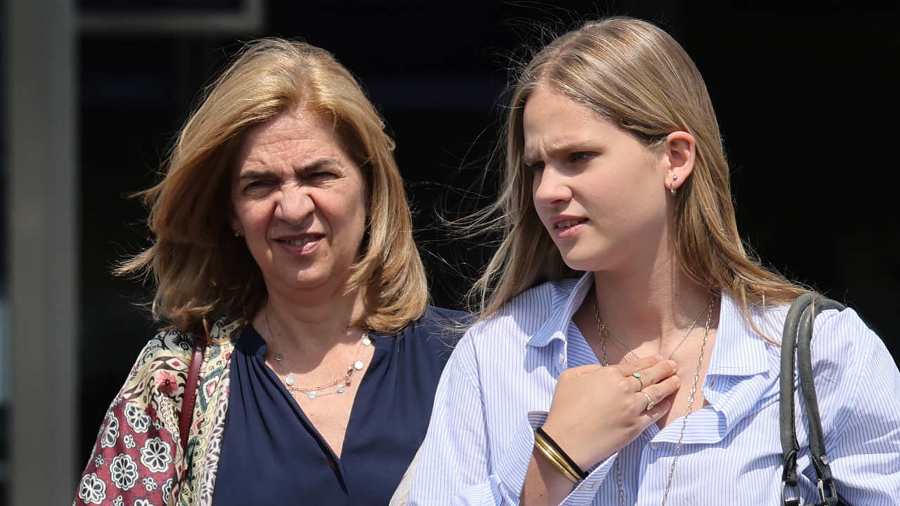 La Infanta Cristina e Irene Urdangarin en Ginebra