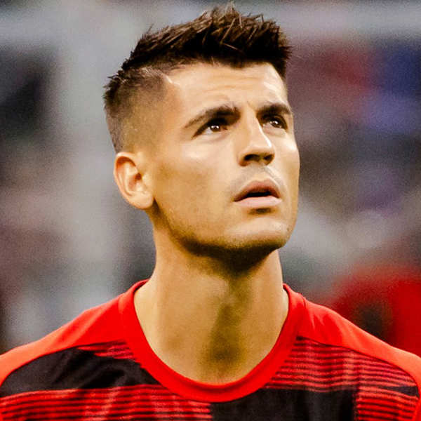 Álvaro Morata con el AC Milan