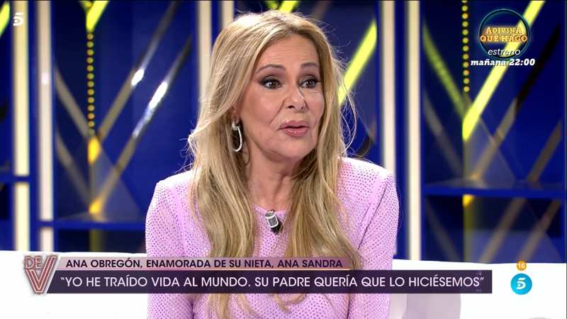 Ana Obregón en el plató de '¡De viernes!'