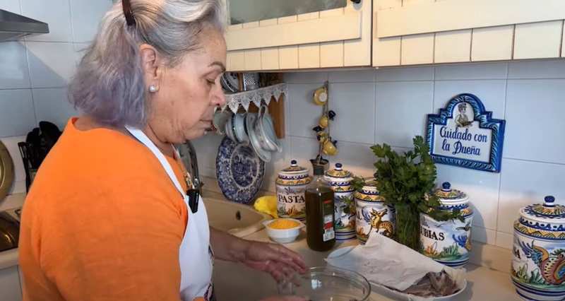 La cocina de Carmen Gahona, donde ella conoce y se graba para Youtube