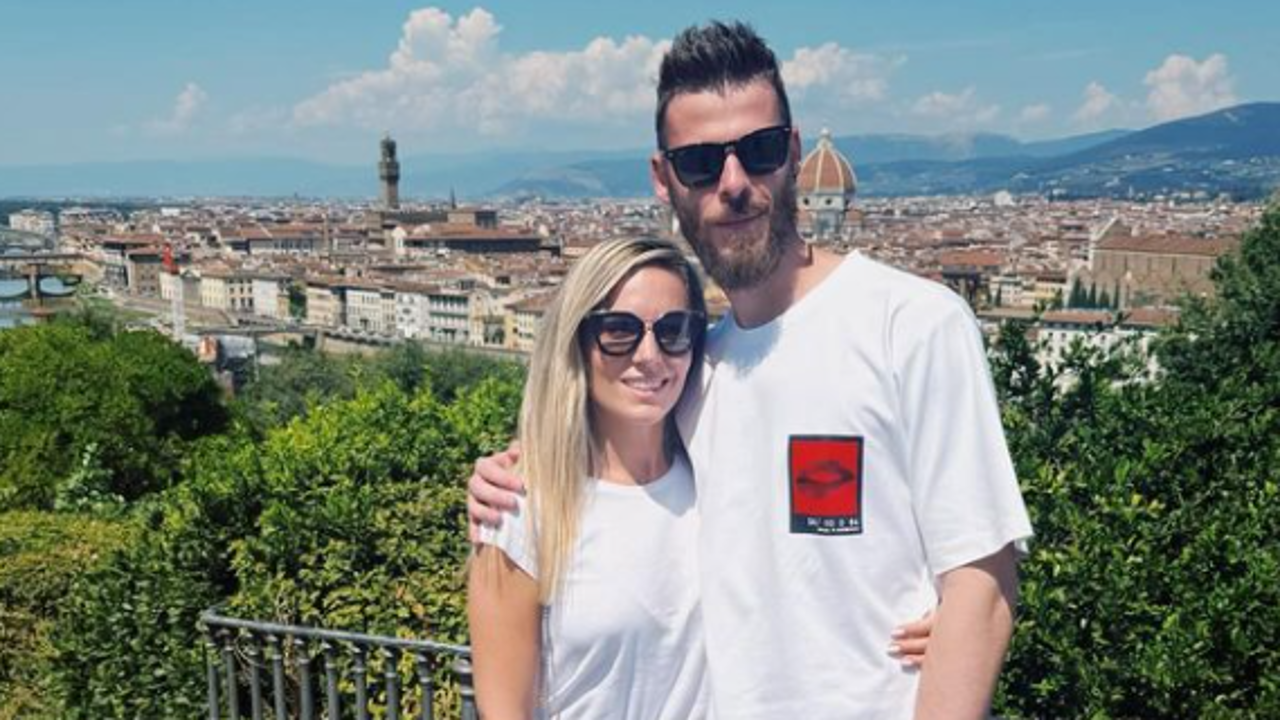 Edurne y David de Gea en Florencia. 