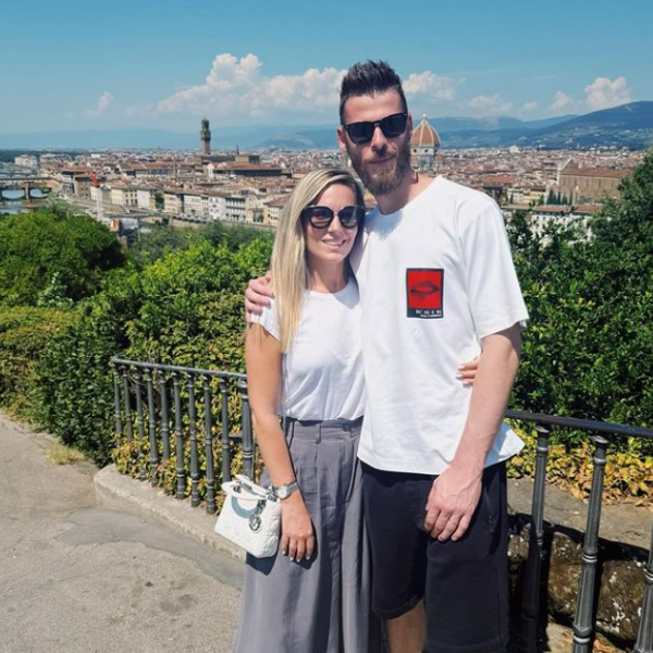 Edurne y David de Gea en Florencia. 