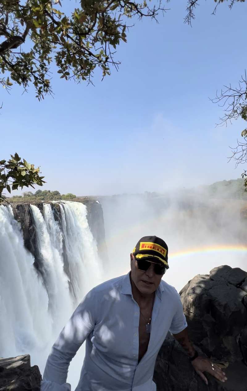 Kiko Matamoros en las Cataratas Victoria