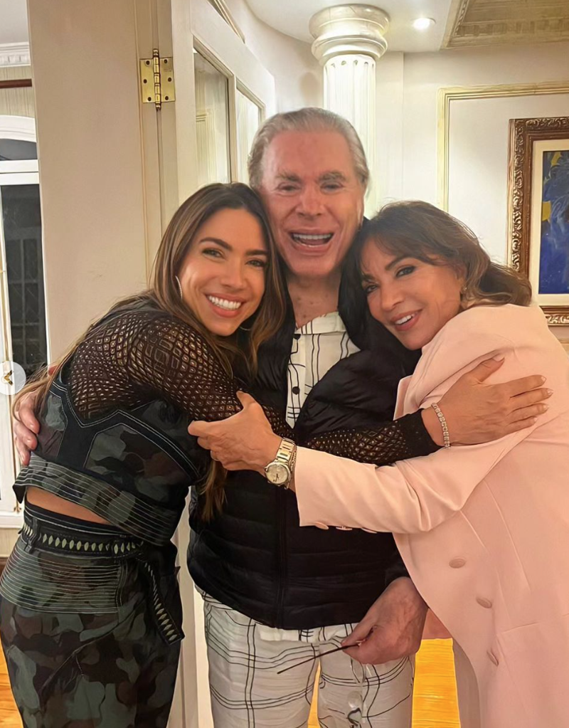 Silvio Santos junto a su hija