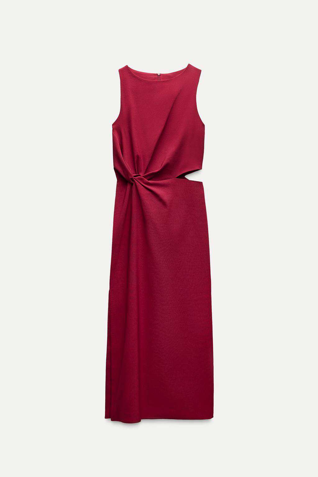 Vestido midi cut out ZW Collection de Zara 29,95 euros