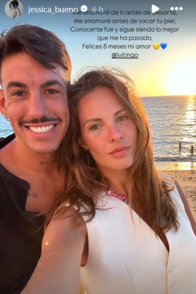 Jessica Bueno celebra 8 meses con Luitingo