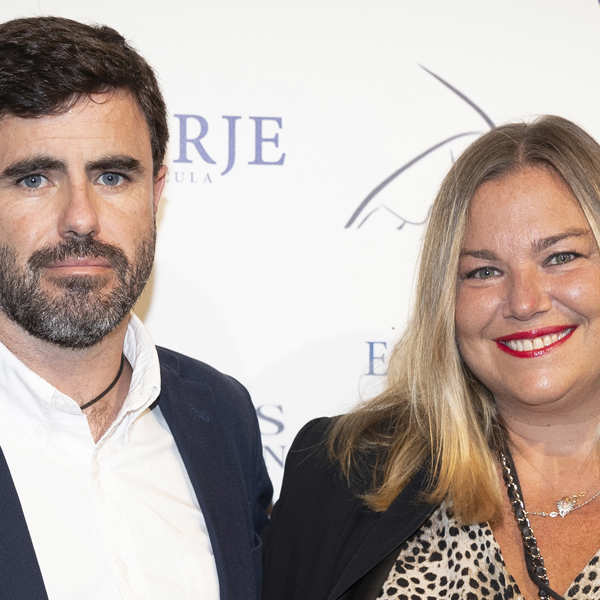 Antonio Matos y Caritina Lapique en un photocall