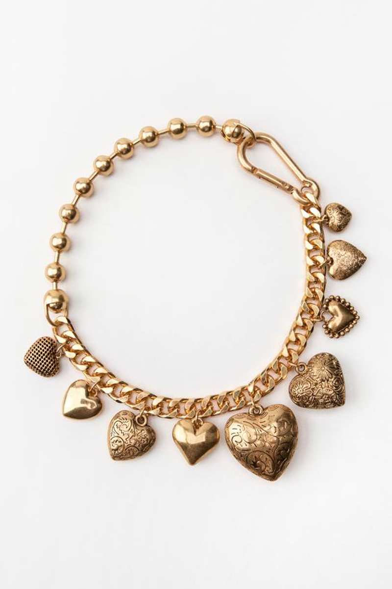 Collar combinado bolas corazones de Zara 19,95 euros