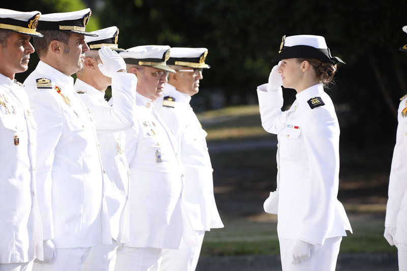 La Princesa Leonor llega a Pontevedra