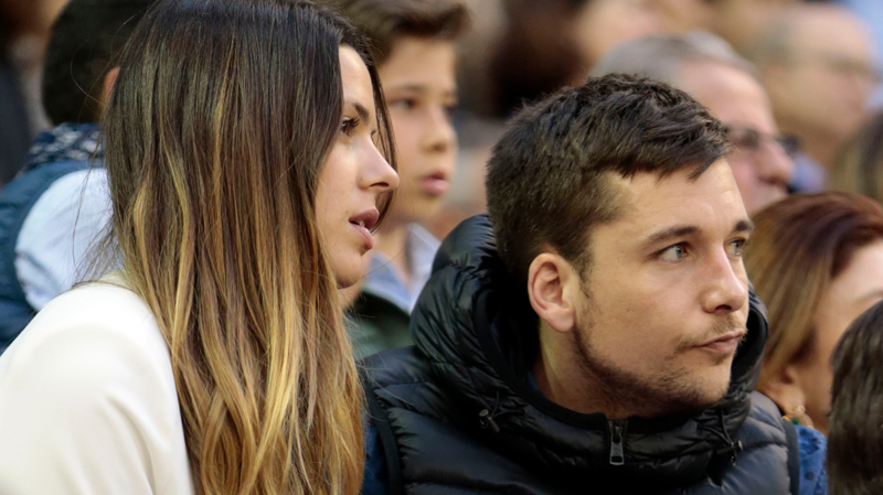 Laura Matamoros y Benji Aparicio en un evento público