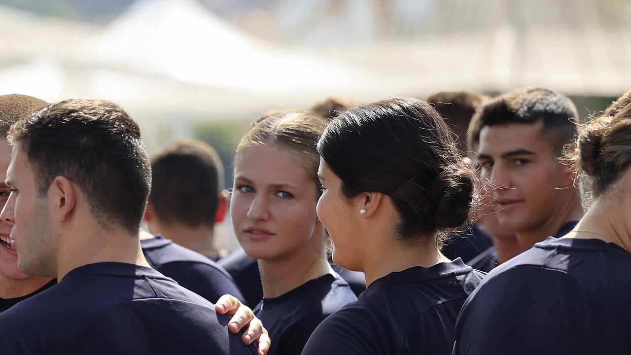 La Princesa Leonor en la Escuela Naval de Marín