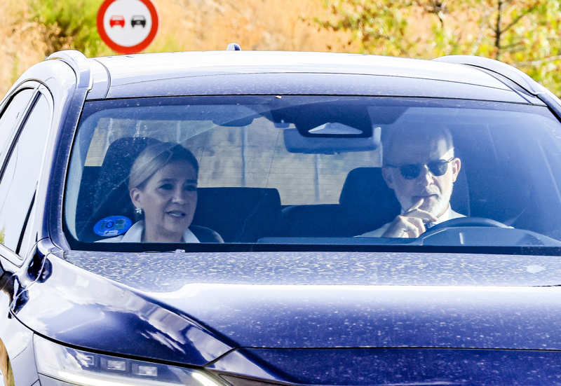 Felipe VI y la Infanta Cristina en la boda de Victoria López-Quesada. 