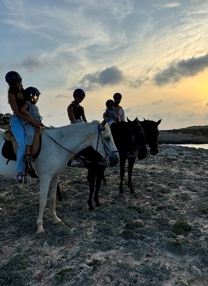 David Bisbal y Rosanna Zanetti, en Menorca. 