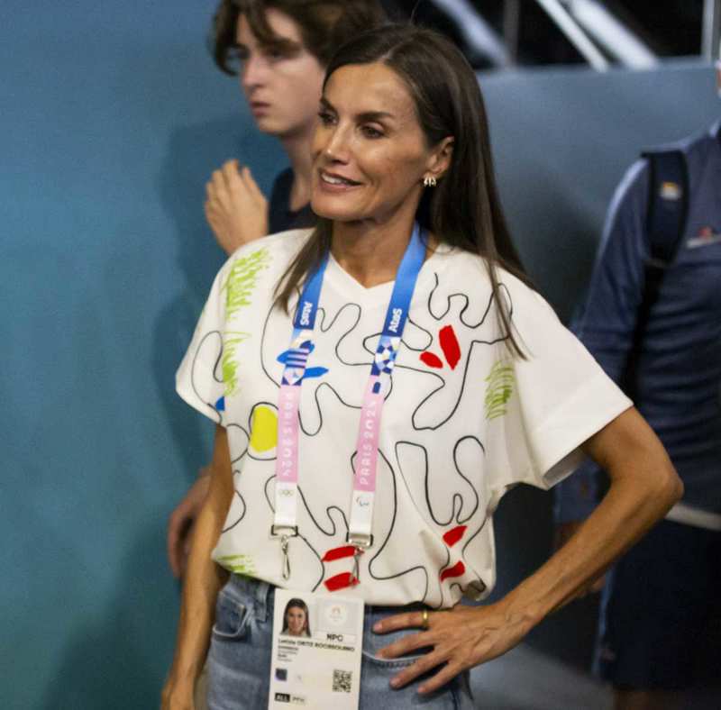 La Reina Letizia, en los Juegos Paralímpicos de París. 