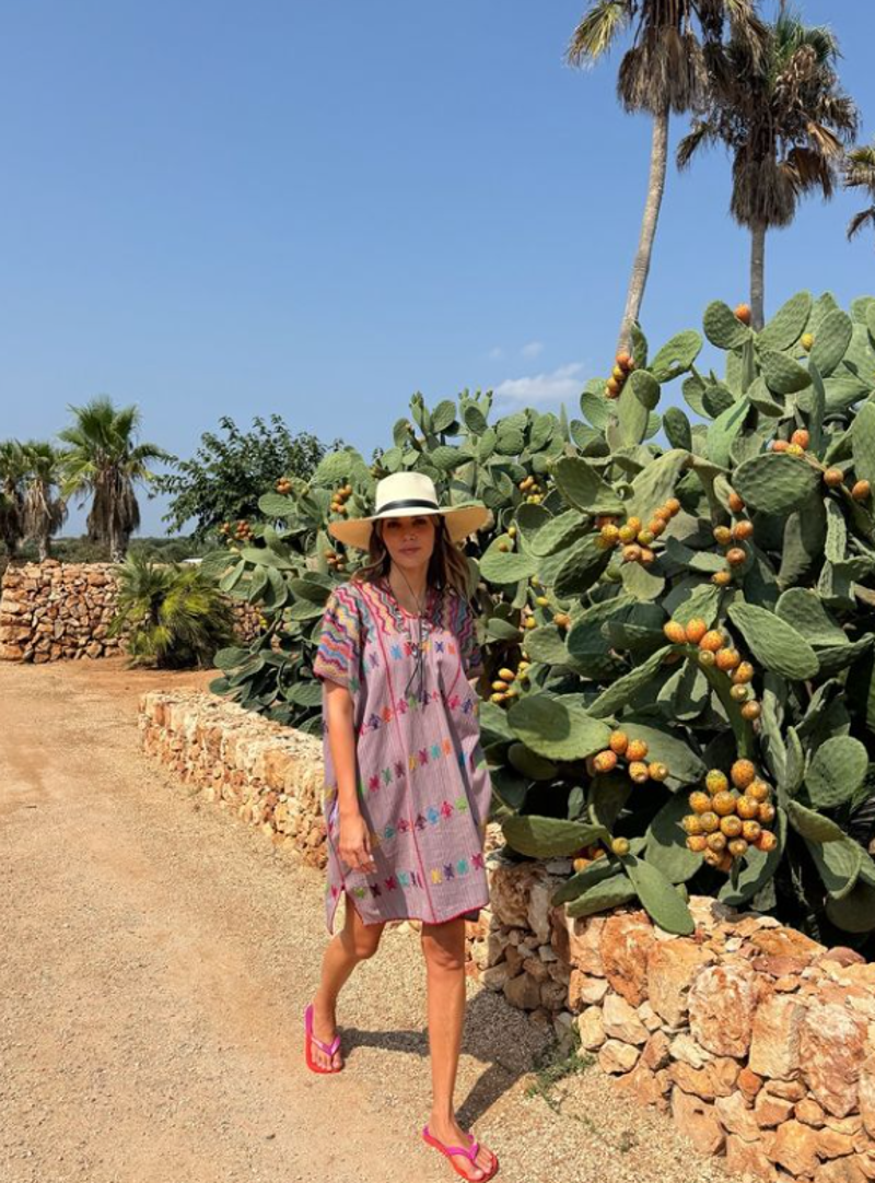 Rosanna Zanetti durante sus vacaciones en Menorca