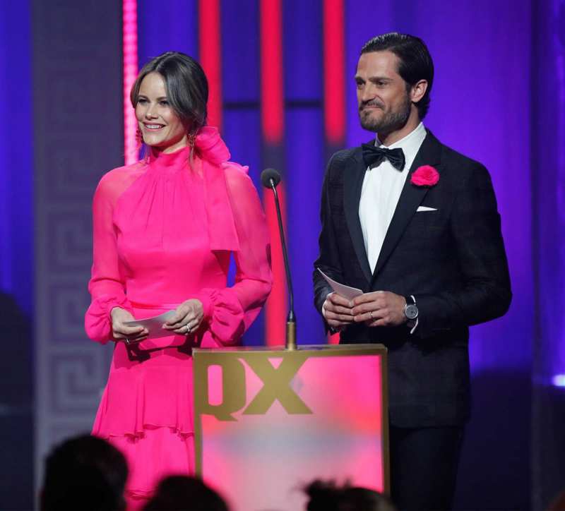 Sofía y Carlos Felipe de Suecia, presentadores en una gala LGTBI