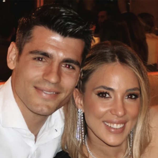 Alice Campello y Álvaro Morata en una cena