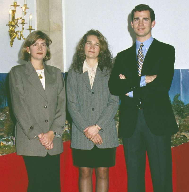 rey felipe, infanta elena, infanta cristina