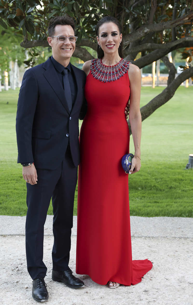 Christian Gálvez y Patricia Pardo en la boda de Antonio Rossi