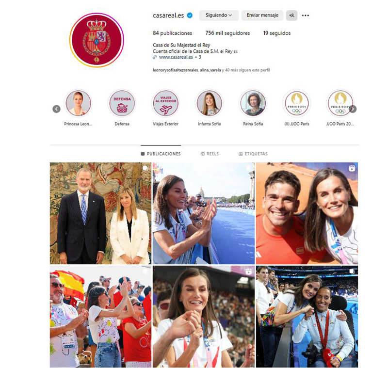 El Instagram de la Casa Real, a examen