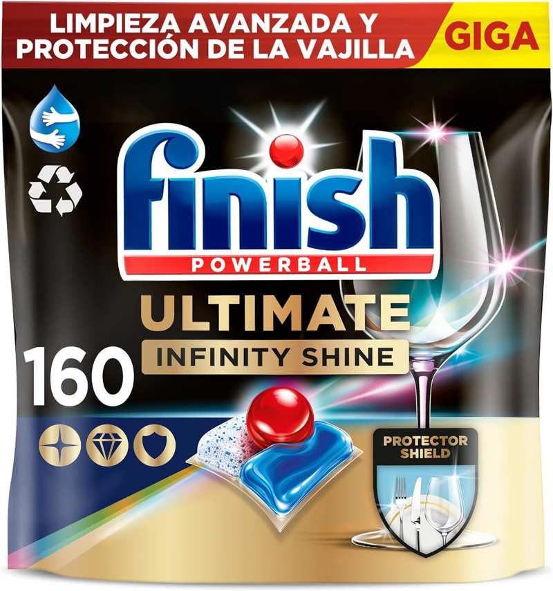 Finish Powerball Ultimate Infinity Shine 160 pastillas