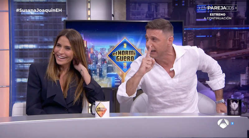 Joaquín Sánchez y su mujer, Susana Saborido, en 'El Hormiguero'