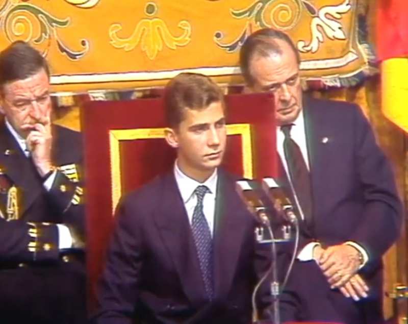 Felipe VI en 1986 en los Premios Príncipe de Asturias