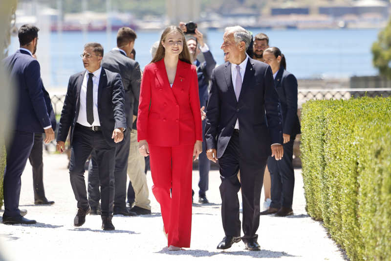 La Princesa Leonor durante su visita a Portugal el pasado mes de julio