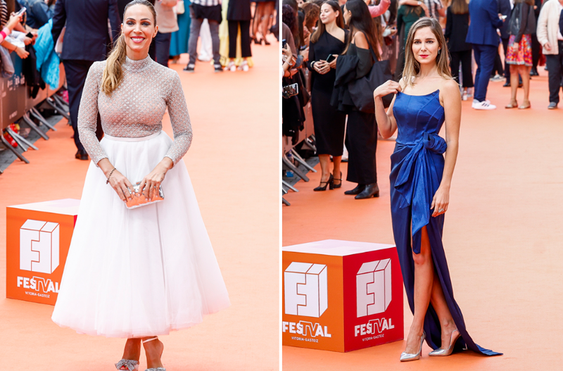 Nerea Garmendia y Verónica Sánchez en el FesTVal de Vitoria