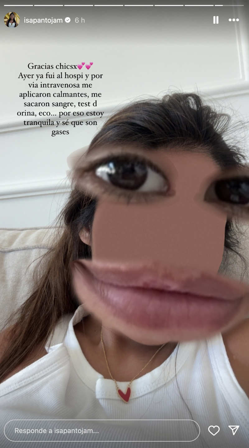 Isa Pantoja en su casa