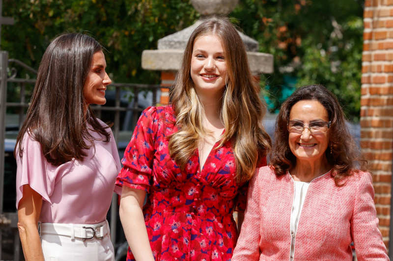 La Reina Letizia con su madre, Paloma Rocasolano, el día de la confirmación de la Princesa Leonor