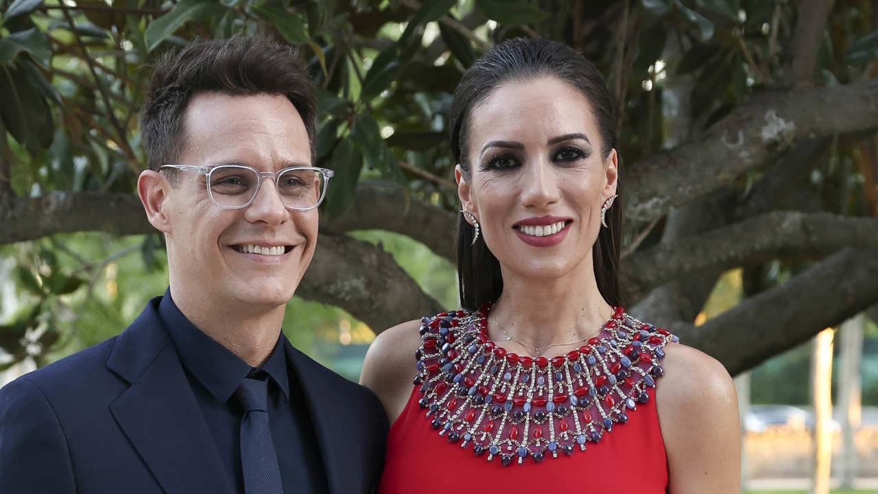 Christian Gálvez y Patricia Pardo en la boda de Antonio Rossi