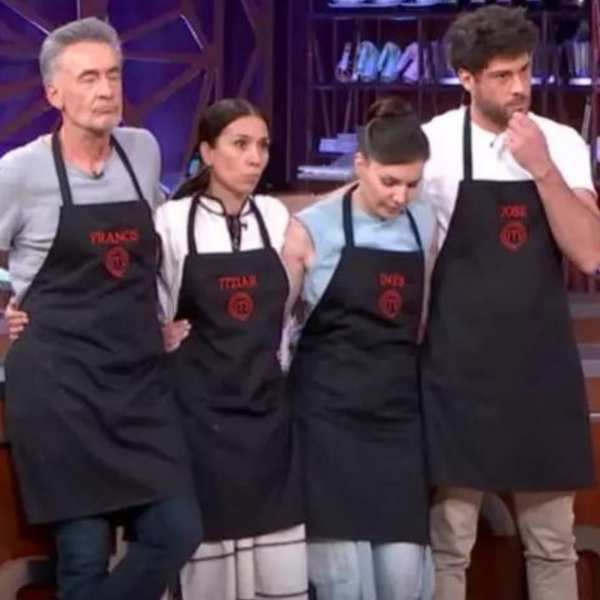 La reacción de incredulidad de los aspirantes de 'Masterchef celebrity' al conocer el nombre del primer expulsado