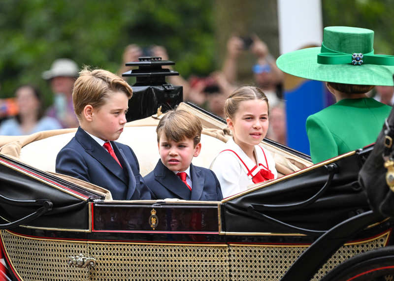 George, Louis y Charlotte, hijos de Guillermo y Catalina de Gales