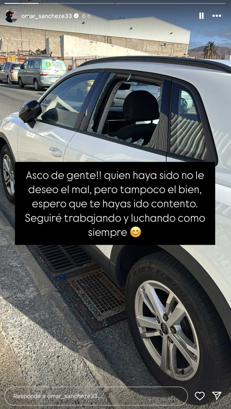 El coche de Omar Sánchez