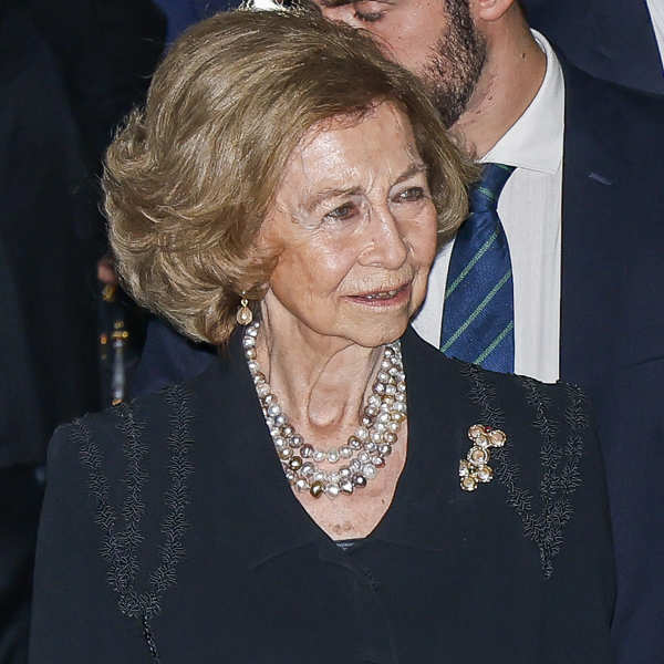 La Reina Sofía durante el funeral de su sobrino Juan Gómez-Acebo Borbón