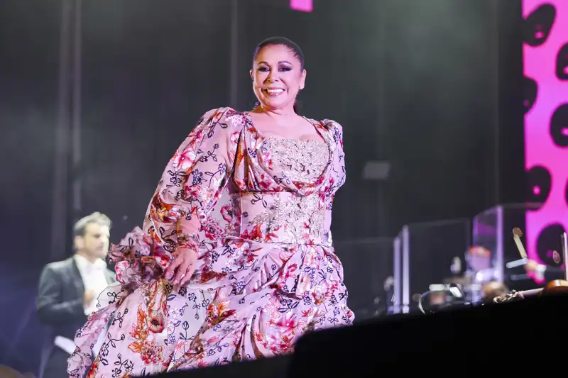 Isabel Pantoja en el concierto de Valencia