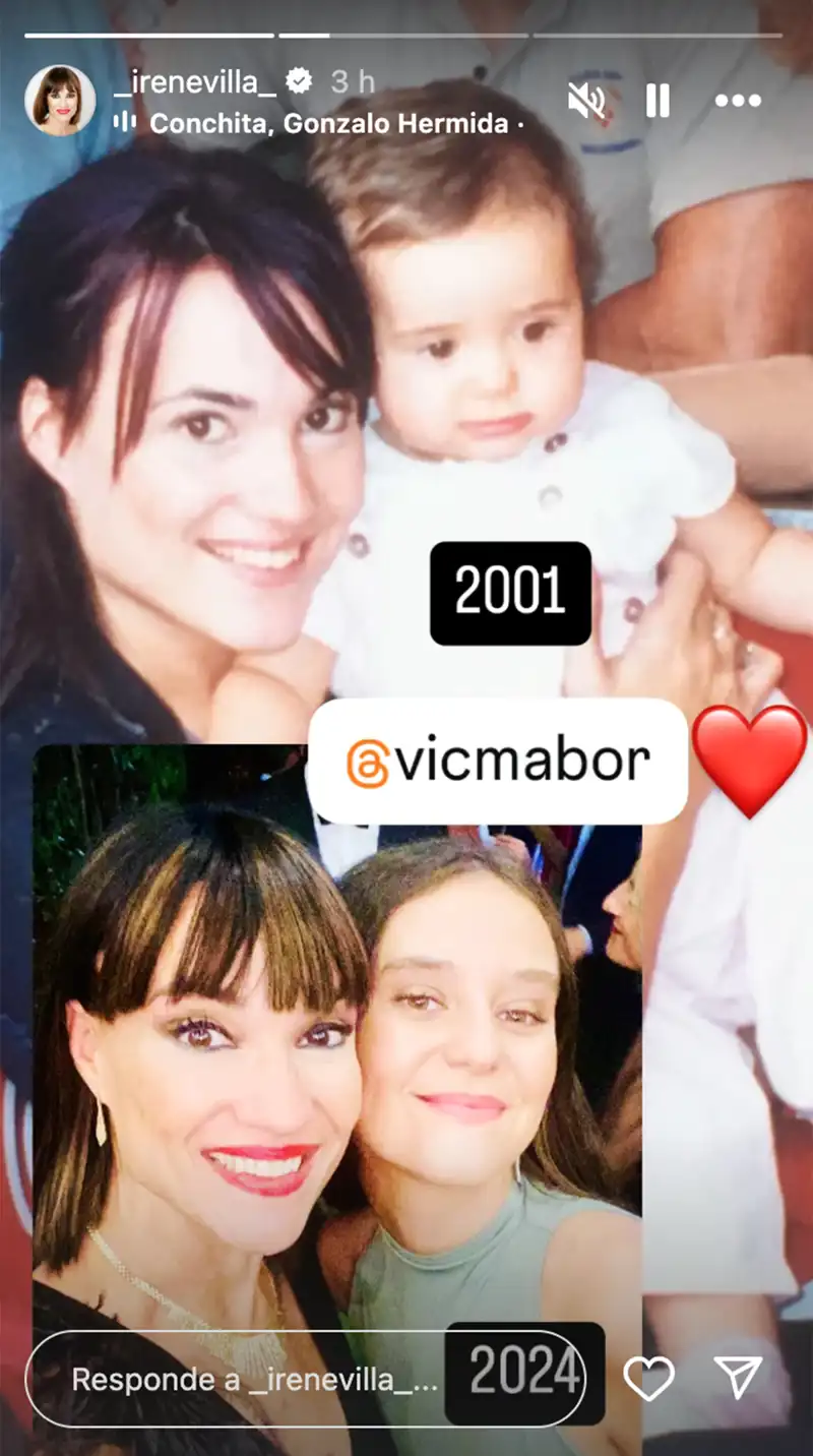 Victoria Federica e Irene Villa en imágenes de 2001 y 2024