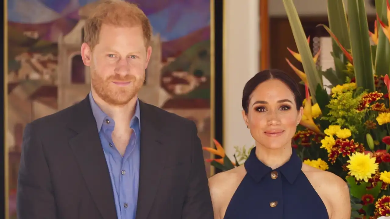 Harry y Meghan en un acto público