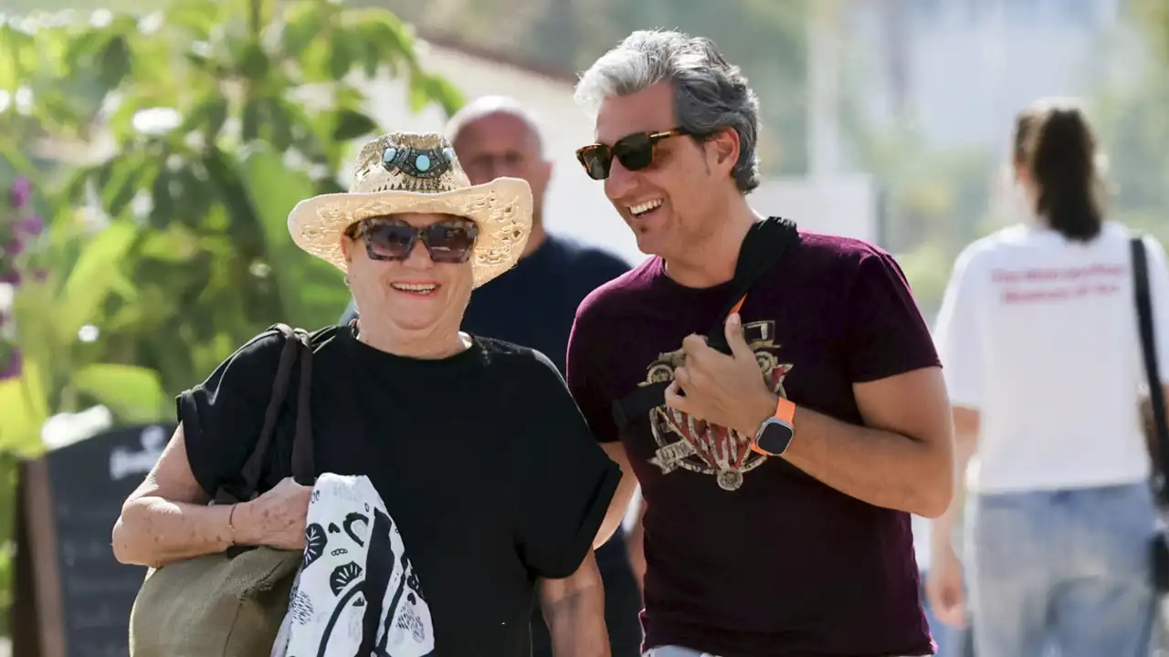 Mayte Zaldívar junto a Fernando Marcos en Marbella