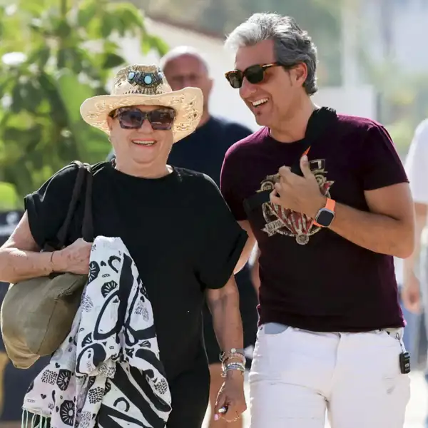 Mayte Zaldívar junto a Fernando Marcos en Marbella