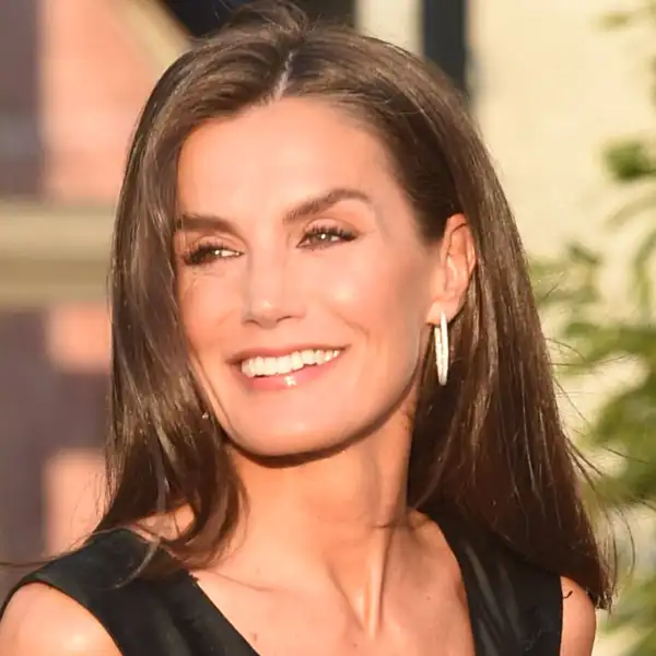 La Reina Letizia muy sonriente