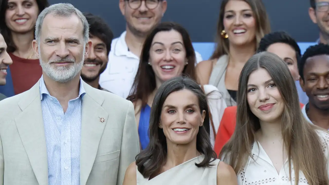 Los Reyes junto a la Infanta Sofía